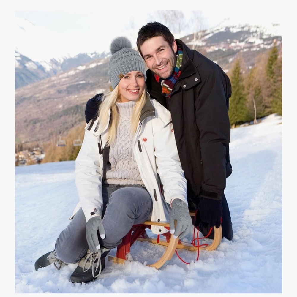 Winter Warm Knitted Sets Winter Touchscreen Glove… - image 6